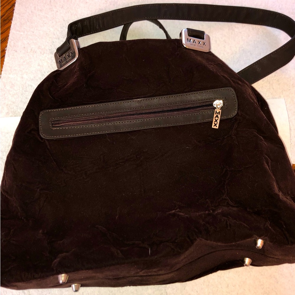 Vintage Maxx New York Dark Brown Shoulder Bag (Heavy wear!)